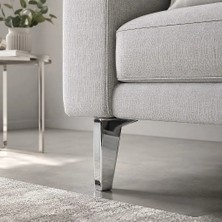 Elovias Ayder Vera Ayak 12CM Krom Renk Metal Mobilya Ayağı (Y-1220-12-18)
