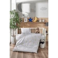 Ertürk Store %100 Doğal Pamuk Akfil Kumaş Bebek Nevresim Takımı Gri