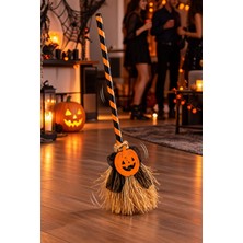 Dodomar Halloween Cadılar Bayramı Dans Eden Yürüyen Süpürge Sesli Işıklı Balkabağı Korku Dekoru 79 cm