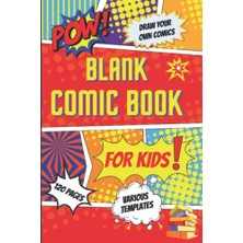 Ertürk Store Blank Kids Comic Book With Various Templates | Let Kids Draw Their Own Comics |convenient 6x9 Inch Size |lots Of Abstract Pages With 120 Pages |blank Comic Book For Kids