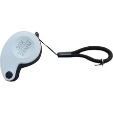 Ertürk Store 25 mm Çap 30X Büyütme El Tipi Plastik LED Işıklı Mini Büyüteç - AL4372
