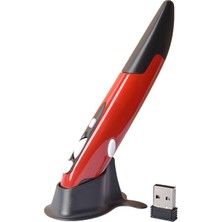 Cloody Kalem Mouse Ergonomik Kablosuz Kalem Şeklinde Mouse Standlı 2.4GHz Bağlantı Ayarlanabilir DPI