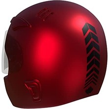 Ertürk Store 2 Adet Sport Kask, Araba Ayna Jet Siyah Kask Stickerı
