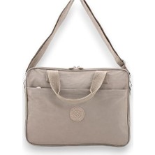 Ertürk Store Unisex Klinkır Vizon Renkli, Suya Dayanıklı, Laptop Bölmeli Çapraz Askılı Evrak ve Laptop Çantası