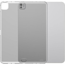 Ertürk Store Apple iPad Pro 11 2024 ile Uyumlu Süper Silikon Tablet Kılıfı, Şeffaf