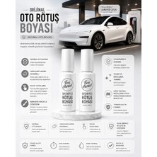 Ertürk Store Tesla Model 3; Model Y, Juniper, PM00 Beyaz Inci Rötuş Boyası 25+25 ml Sedefli Şişe Seti