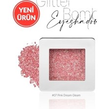 Ertürk Store Glitter Bomb Eyeshadow 07 Pink Dream Gleam, Mücevher Parlaklığında Tekli Far