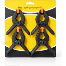 Ertürk Store Küçük Boy 4 Adet Profesyonel Yaylı Kıskaç 110 mm 4 Inç Marangoz Mobilya Kavrama Kıstırma Pensesi