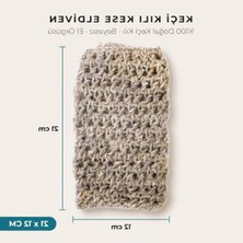 Doğal Keçi Kılı Banyo Kesesi, El Dokuması Vücut Lifi