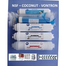Netsu 5 li Su Arıtma Filtre Seti, Vontron Membranlı  Kapalı Kasa Su Arıtma Cihazı Filtresi