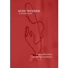 Ertürk Store Musıc Notebook A4 12STAVES 100PAGES: A4サイズ 無地 5線譜 12段 100ページ "everyone Loves Music" シリーズ 3