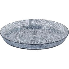 Ertürk Store Kusintha Yuvarlak Mavi Servis Tabağı, Çap 30 Cm, 3 cm
