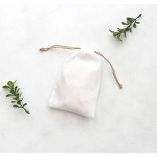 Ertürk Store Bağcıklı Beyaz Ham Bez Kumaş Kese, 25X40 cm 10 Adet