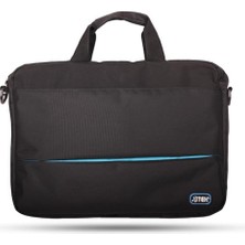 Ertürk Store 15.6 İHB0124 Laptop El Çantası, Su Geçirmez, Siyah-Mavi Aksılı