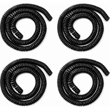 Tr Kablo Kanalı Toplayıcı Düzenleyici Organizer Spiral 45 cm x 4 Toplam 180 cm Siyah 4 Parça