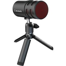 Ertürk Store Akış, Podcast ve Oyun Için USB Mikrofon, Kardioid Polar Desenli, Tripod Standı, Kulaklık Çıkışı, Pc, Dizüstü Bilgisayar, iPhone ve Android Için Tüm Metal Tasarım