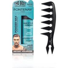 Ertürk Store Saç Şekillendirici Pudra Toz Wax Mat Effect Mavı 20 G + Geniş Aralıklı Wax Tarağı 2'li Set