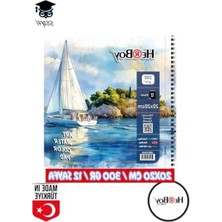 20X20 cm Eskiz Defteri | 300 gr Kağıt, 12 Sayfa ile Çizim Için Uygun
