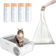 Otomatik Kedi Tuvaleti Poşeti, Büzgülü 4X15 Adet