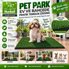 Efnaz Style Nunbell Pet Park Yapay Çim Köpek Tuvalet Pedi Küçük Irklar Için Balkon Ev Bahçe
