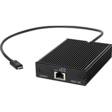 Ertürk Store Solo 10 G Thunderbolt 3 Ethernet Adaptörü, 10 Gbase, Siyah