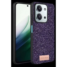 Bin1çeşit Onegif Redmi 15C 4g Bright Simli Kapak - Derin Mor