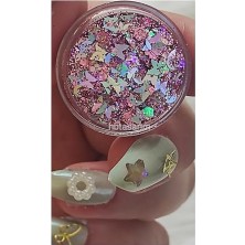 Ertürk Store Jel Far, Simli Kiraz Çiçeği Kelebek PINK02, Serashinegozfarı76, Glitter