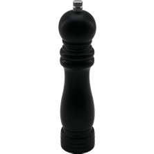 Efnaz Style Siyah Ahşap Büyük= Çap: 4.5cm - Uzunluk: 19.5cm Tuz - Baharat Öğütücü