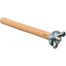 Doğal Ahşap Kuş Tüneği, 17-19 Cm, 1 Adet