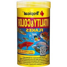 Renklendirici Pul Balık Yemi, Tropikal Balıklar Için, 250 ml