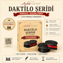Ertürk Store Kırmızı-Siyah Çift Makaralı Daktilo Şeridi