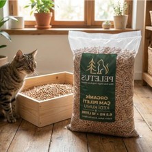 6.5 kg Organik Çam Peleti Kedi Kumu, Doğal ve Tozsuz