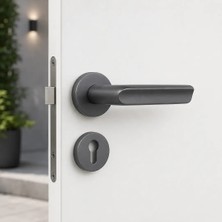 Elovias System Jaden Füme Renk Rozetli Kapı Kolu (HA281RO12 BBN)