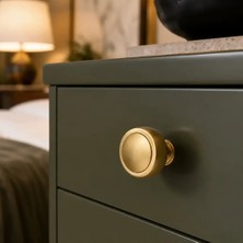 Elovias System Mobilya Kulbu Gold Branche Renk 32mm Düğme Kulp (SY1915 0032 GB)