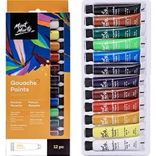 Ertürk Store Signature Guaj Boyası, 12 x 11,3 G (12 Ml), Yarı Mat Kaplama, 12 Renk, Tuval, Suluboya Kağıdı, Suluboya Boyaları ve Karışık Teknik ile Kullanıma Uygundur