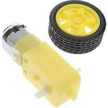 6 V 250 Rpm Motor ve Tekerlek Seti, Robotik Projeler Için
