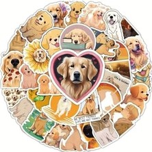 Ertürk Store 50'li Sevimli Köpekler Sticker Set Laptop Notebook Tablet Sticker Seti