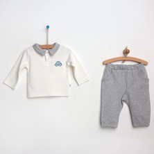 For My Baby Car Paça Lastikli Pantolon T-Shirt 2'li Takım