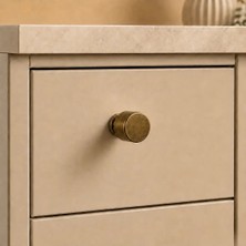 Elovias Sese 9131 Modeli Düğme Kulp Mat Antik Sarı (Ö9131-D-94)