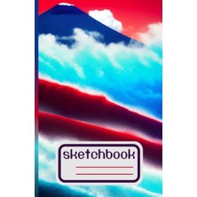 Ertürk Store Quaderno A5 Sketchbook: Copertina Volcano: Formato A5-108 Pagine Bianche Per Schizzi; Ideale Per Schizzi, Appunti, Diario, Ricette, Bullet Journal, Libera Scrittura.