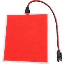 Powermaster PM-37728 100X100MM Elektrominesans (El) 3V LED Panel Kırmızı Aydınlatmalı Esnek Yapı