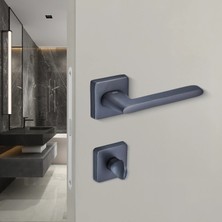 Elovias Sese Lina Modeli Rozetli Wc Kapı Kolu Antrasit Renk (200-219R-02-54)