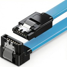 Ertürk Store Sata 3.0 Veri Kablosu 40 Cm, 6gbps'ye Kadar, 90° Dirsek Uçlu, Kilitli Konnektör, HDD ve SSD Uyumlu