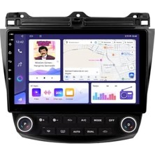 Ertürk Store 10 Inç Android Multimedya, Carplay, Android Auto, Navigasyon, Kamera, 8gb Ram, 128GB Pro, Honda Accord 2003-2008 ile Uyumlu