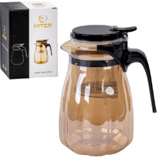 Miter 900 ml Isıya Dayanıklı Cam Demlik Gold Mt-83