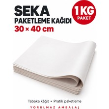 Yorulmaz Ambalaj Seka Paketleme Kağıdı 30X40 cm 1 kg – Beyaz Tabaka Sarım ve Ambalaj Kağıdı