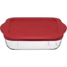 Paşabahçe 59854 Borcam Kare Tepsi Plastik Kapaklı