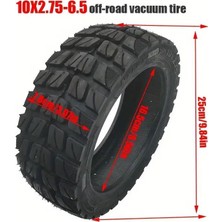 Aoxin Elektrikli Scooter 10X2.75-6.5 Off Road Arazi Dişli Dış Lastik