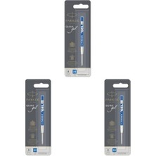 Ertürk Store 1950346 Jel Tükenmez Kalem Yedeği, Orta Kalınlıkta Uç, Mavi, Gri 3'lü Paket