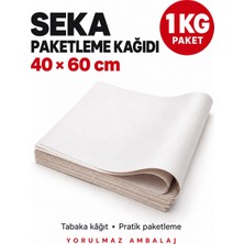 Yorulmaz Ambalaj Seka Paketleme Kağıdı 40X60 cm 1 kg – Büyük Boy Beyaz Tabaka Sarım Kağıdı